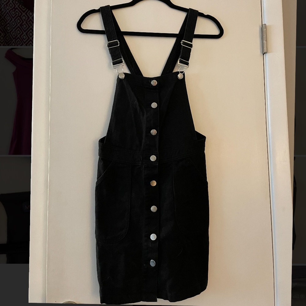 H&M button up overall dress